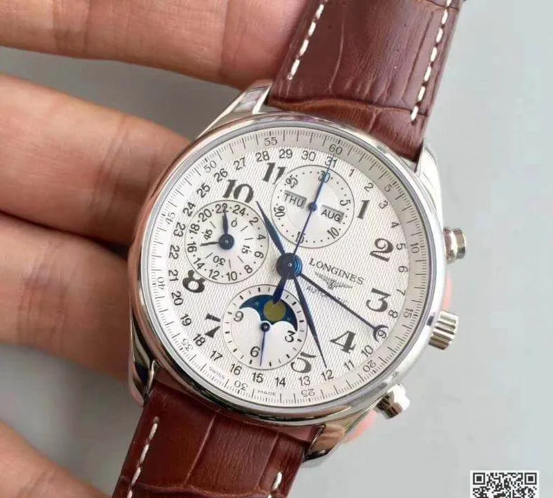 Longines Master Moonphase L2.673.4.78.3 JF factory 1:1 Best Edition Replica Watch Swiss ETA7751
